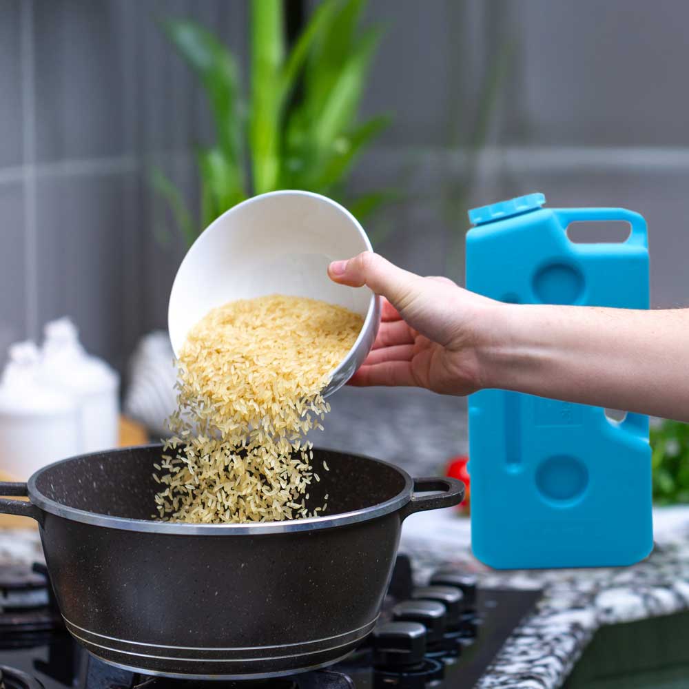 saganlife aquabrick keeps dry goods fresh as the day they were packed so cooking is easy.