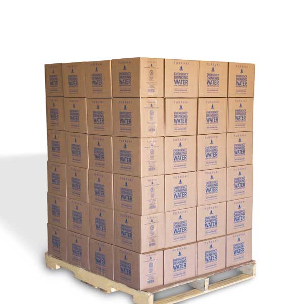 Puravai Emergency Drinking Water - Pallet quantity - 792 1L bottles