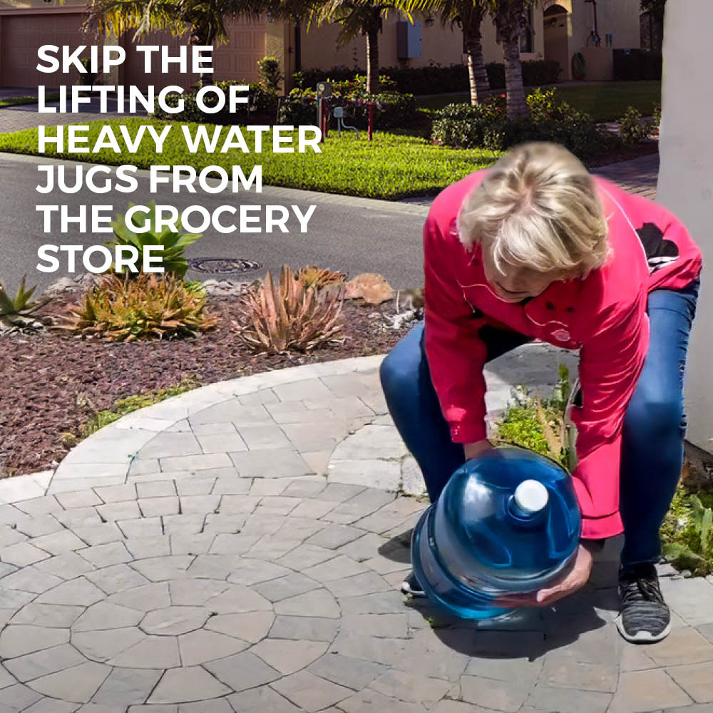 sagan life 5 gallon jug water filtration system allows you to skip the lifting of heavy bottles from the grocery store