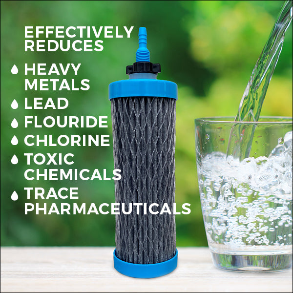 sagan life duraflo filter effectively reduces heavy metals and toxic chemicals from non-saltwater sources