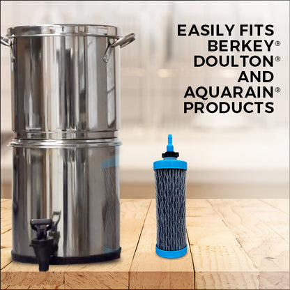 sagan life duraflo replacement filter fits berkey douton and aquarain countertop water filtration systems